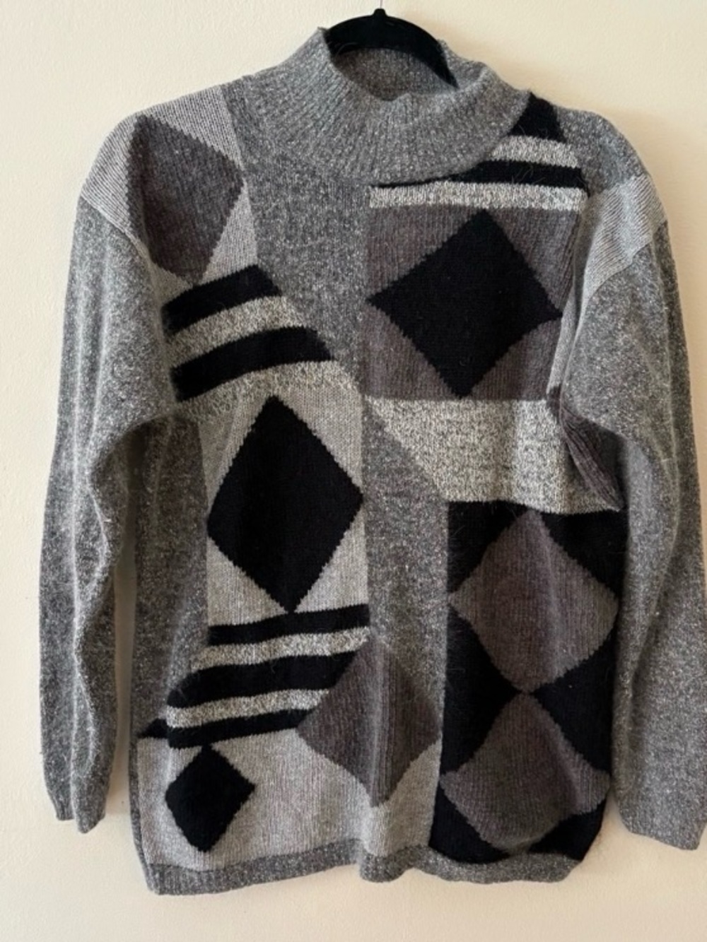 Segue mock neck sweater (Angora Blend) Sz M